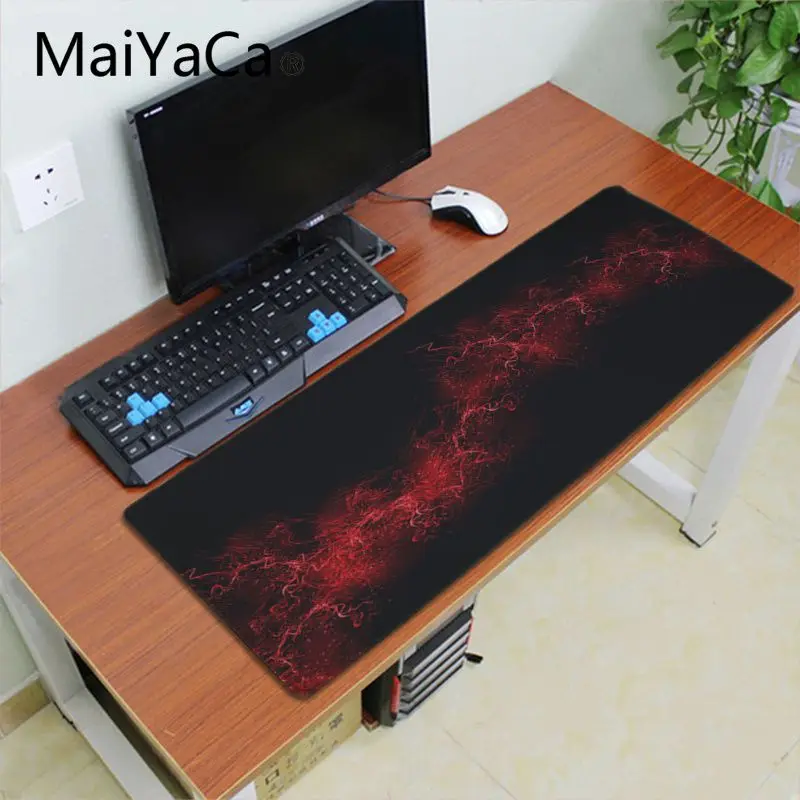 

Maiyaca Hot Sales Abstract Red gamer play mats Mousepad gaming mouse pad xl Speed Mouse mat30x70cm Laptop PC notebook desk pad