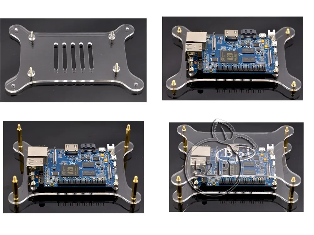 Transparent Clear Acrylic Case Shell Enclosure for Banana Pi M1 BPI-M2 M3 M1+ | Компьютеры и офис
