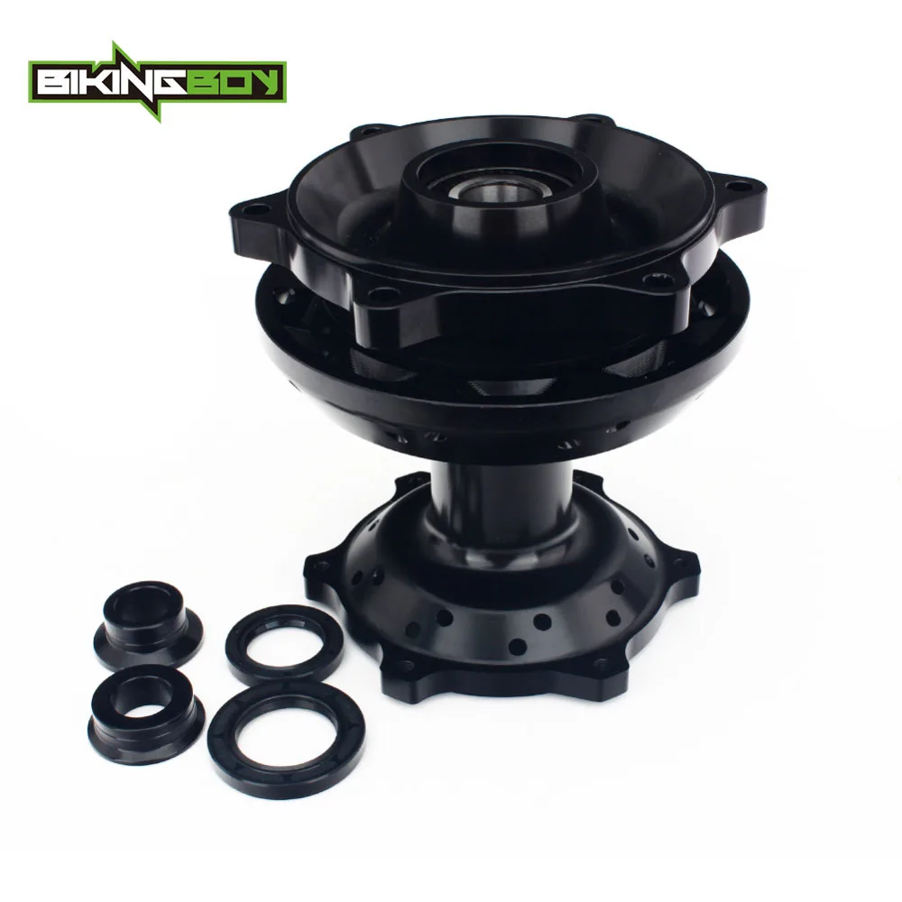 Rear Black BIKINGBOY для Suzuki DR-Z DRZ 400 SM 2005- DRZ 400 2000-2004 DRZ 400 S 2000- DRZ 400 E 2000-2007 Передние Задние Колеса Ступицы - Цвет: Rear Black