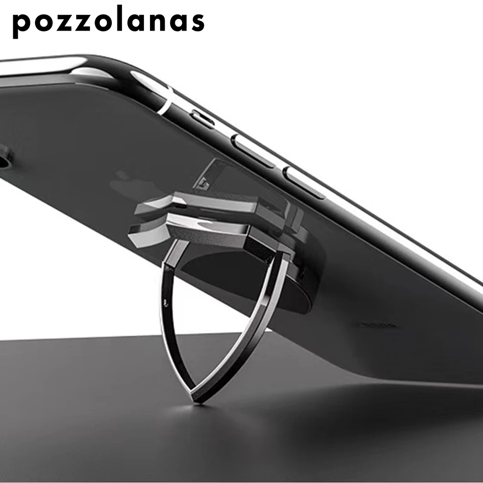 Pozzolanas металлический держатель для кольца на палец iPhone XS 8 Samsung кольцо телефона