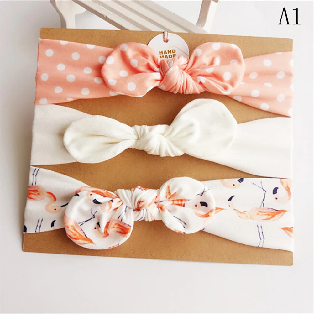 3 шт./компл. бантики для волос галстук ручной работы бант Цветочный Хлопок повязка