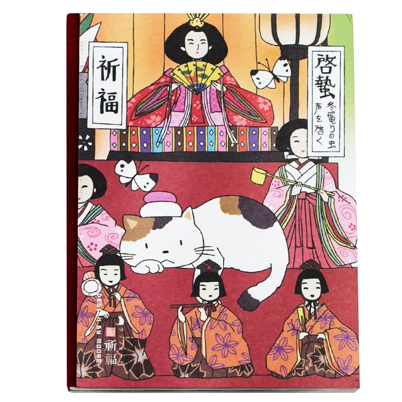 Ретро Китти ноутбук Kawaii Мультфильм планировщик Sketchbook мягкий чехол винтажный DIY
