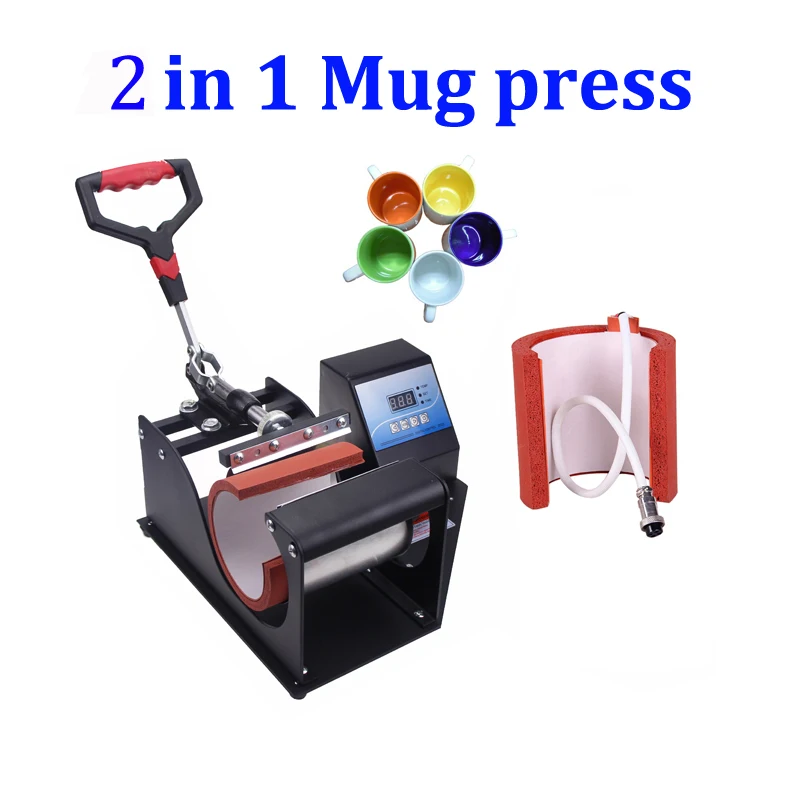 

Digital Sublimation Mug Printer combo 2 in 1 Portable Digital Mug Heat Press Machine Cup Heat Press DIY Creative Tool 220V 110V