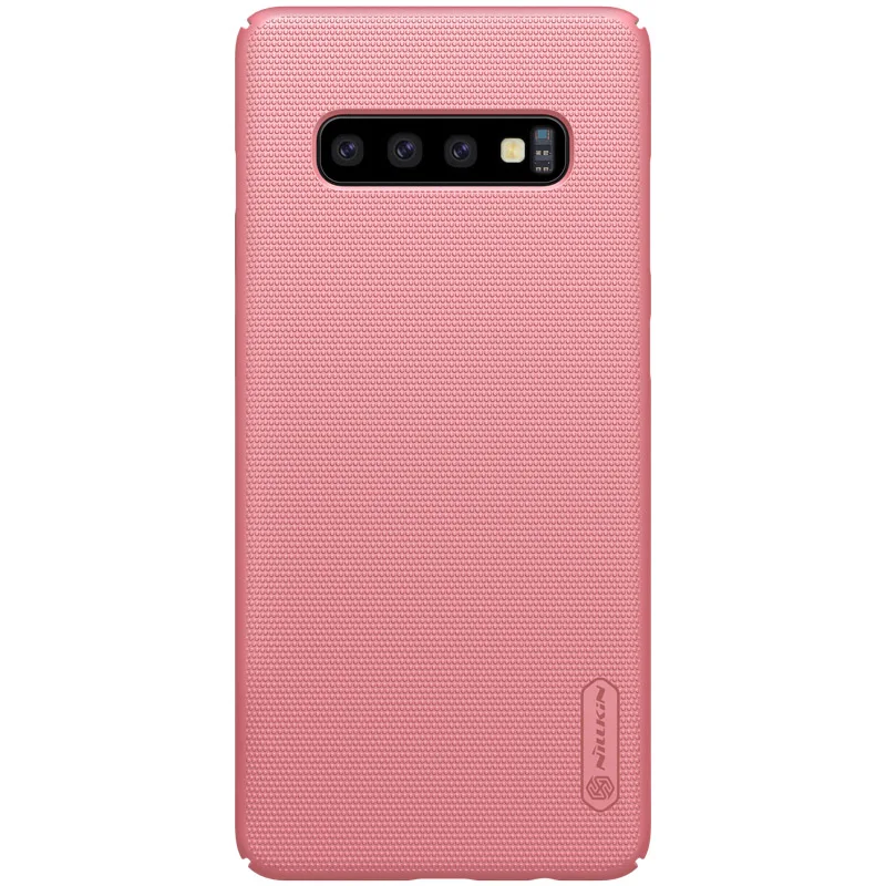 Розовый Для samsung Galaxy S10 чехол Nillkin жесткая ультраматовая защитная накладка на тонкая задняя крышка чехол для телефона для samsung S10 Nilkin Matte Capa - Цвет: Розовый