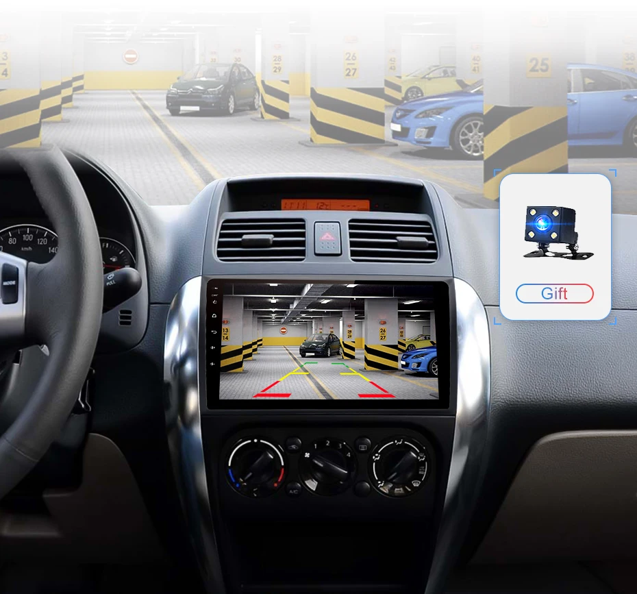 Junsun V1 2 ГБ+ 32 ГБ, Android 9,0 DSP автомобильный Радио Мультимедиа Видео плеер для Suzuki SX4 2006-2011 2012 2013 навигации gps 2 Дина DVD