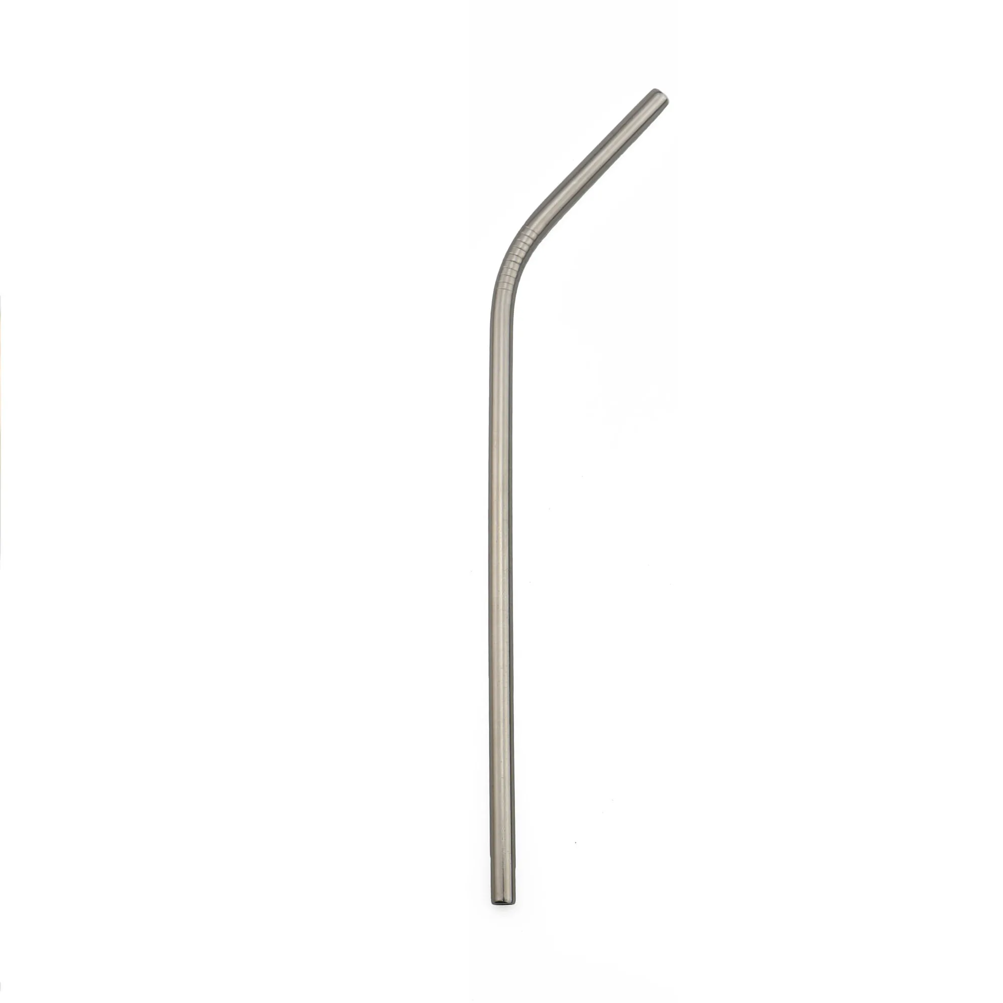 1Pcs Silver Высококачественная соломинки многоразовый металлический соломинки 304 из нержавеющей стали прочная согнутая соломинка для напитков с чистящей щеткой - Цвет: 1Pcs Silver