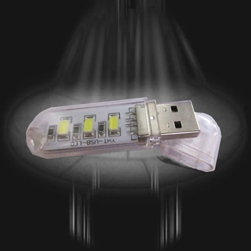 Мини USB СВЕТОДИОДНЫЙ ночной Светильник книжная лампа Портативный располагаться