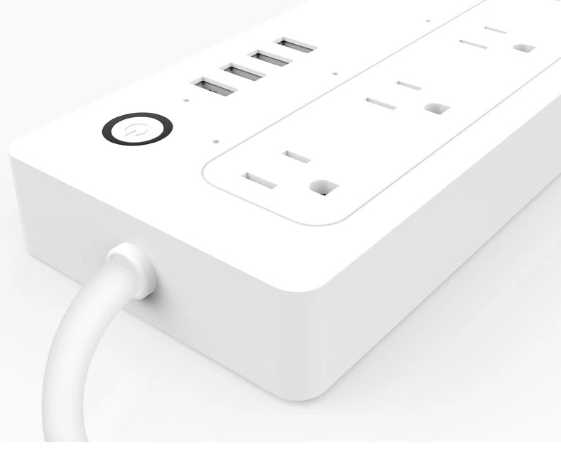 Lonsonho Wifi умный сетевой фильтр 4 розетки переменного тока 4 порта USB работает с Alexa Google Home Mini Smart Life