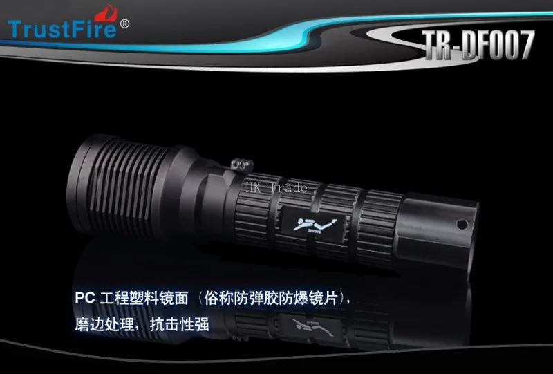 Водонепроницаемый TrustFire DF007 светильник для дайвинга Cree XML 2 магнетронный