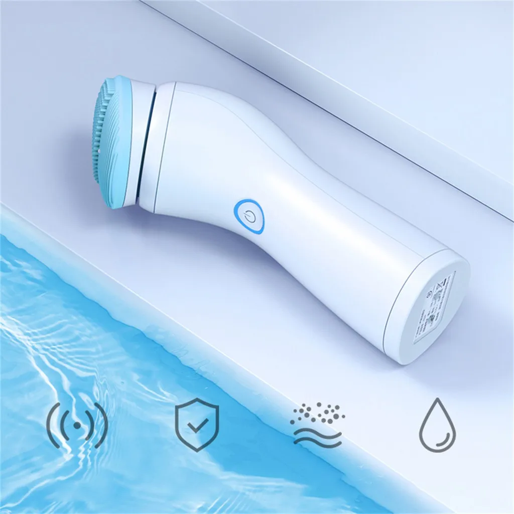 Facial Cleansing Electric Brush Exfoliation 2/3 in 1 Heads Skin Care Tool Scrubber Deep Face Cleaning RechargeableF4.19 | Красота и