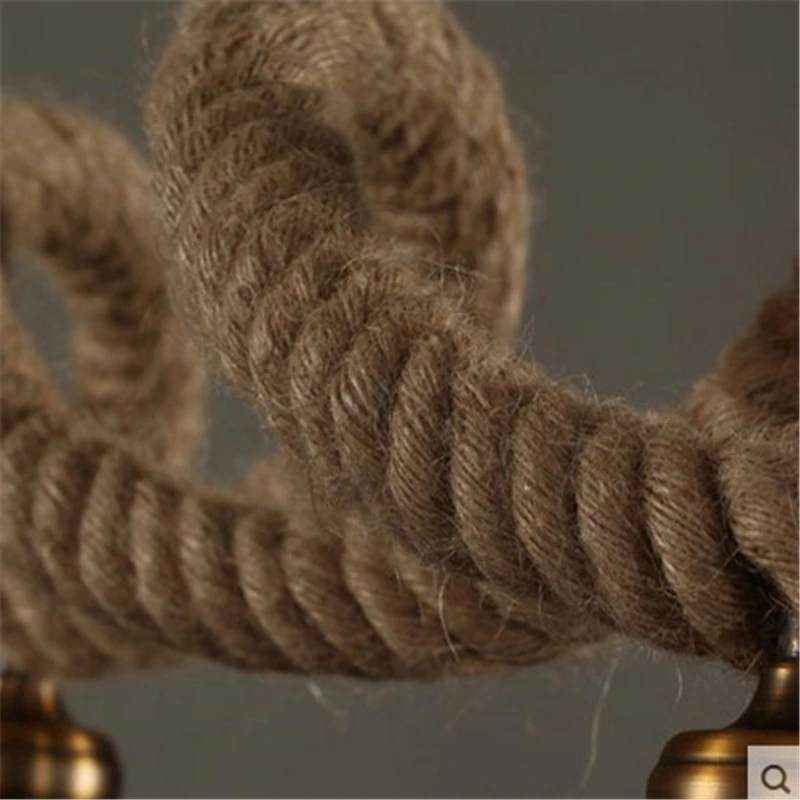 Beste 3 Hoofden Amerikaanse Dorp Creatief Restaurant Kroonluchter Nordic Retro Designer Lichten Bar Kleding Shop Hennep Lamp Gratis Verzending