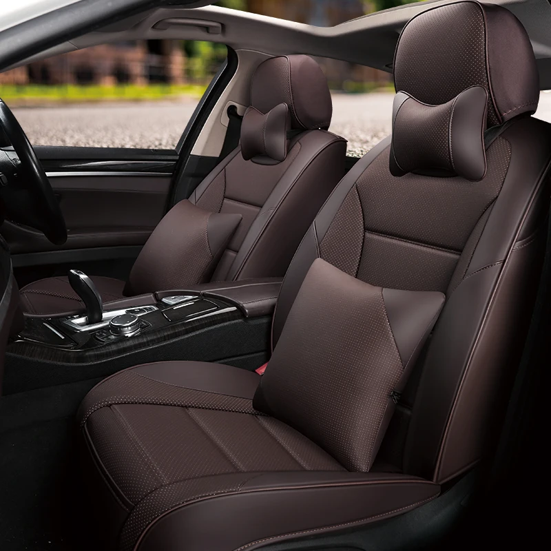 Универсальные чехлы из искусственной кожи на автомобильные сиденья для Honda Accord FIT