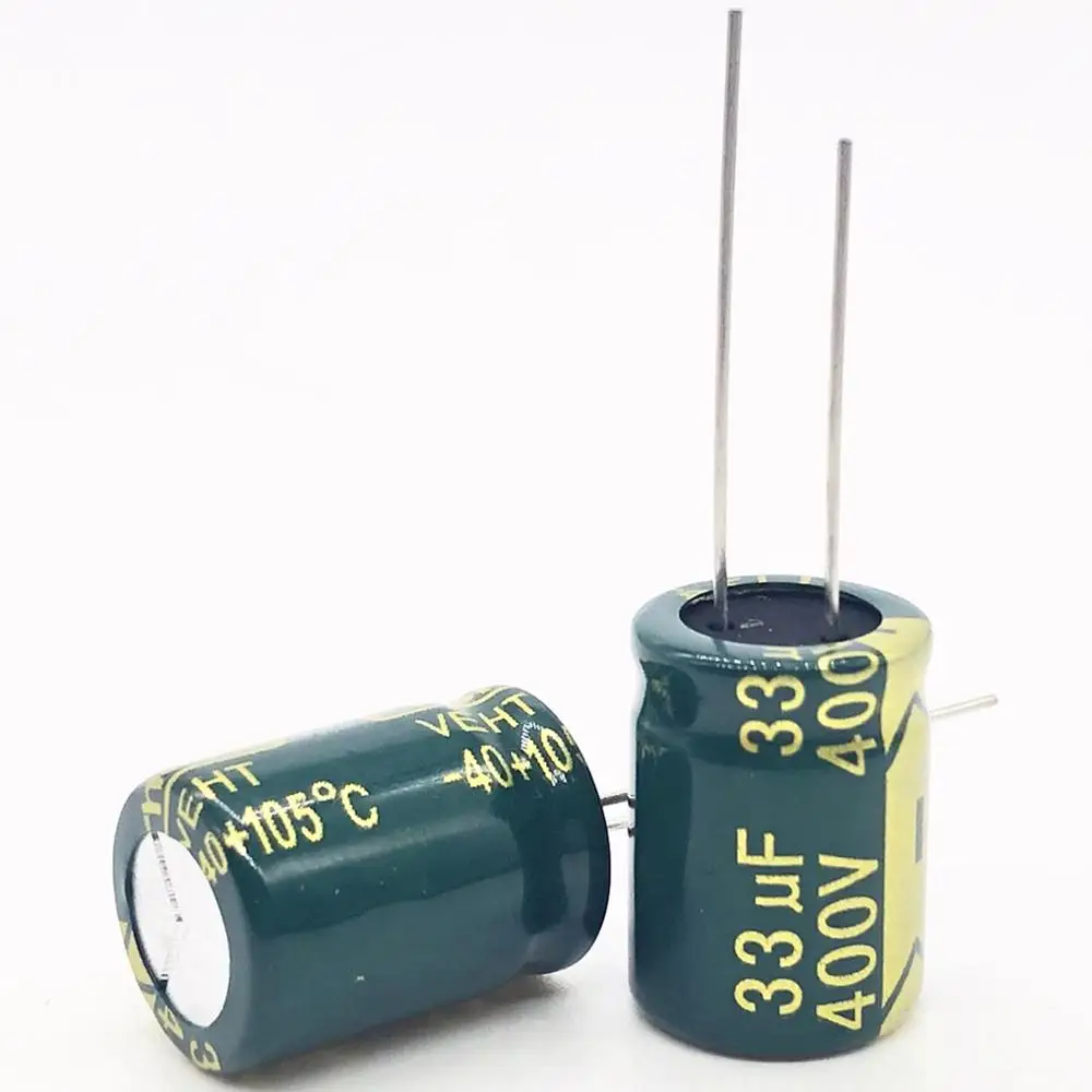 30 шт./лот 400V 33 мкФ высокая частота низкое сопротивление 13*18 мм 20% Радиальный алюминиевый электролитический конденсатор 33000NF 20