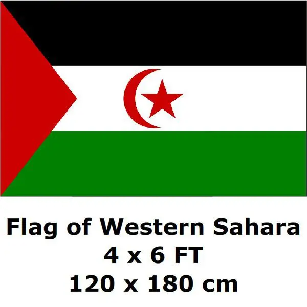 

Western Sahara Flag 120 x 180 cm 100D Polyester Large Big Flags And Banners National Flag Country Banner