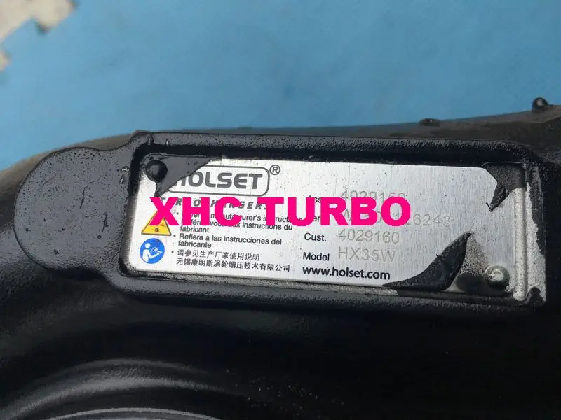 Б/у Подлинная HOLSET HX35W 4029159 4029160 3960478 CUMMINS 6BT 6btaa 5.9L 154KW 210HP турбокомпрессор