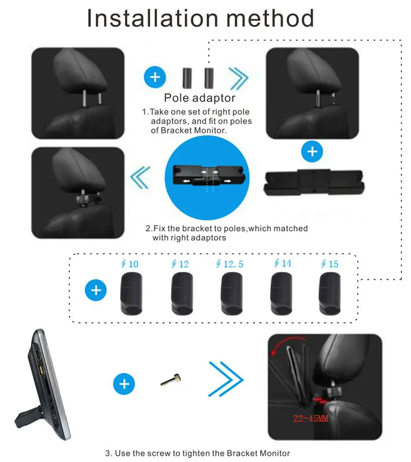 10,1 дюймовый Android система подголовник автомобиля мультимедийный плеер с WiFi USB SD(1 шт