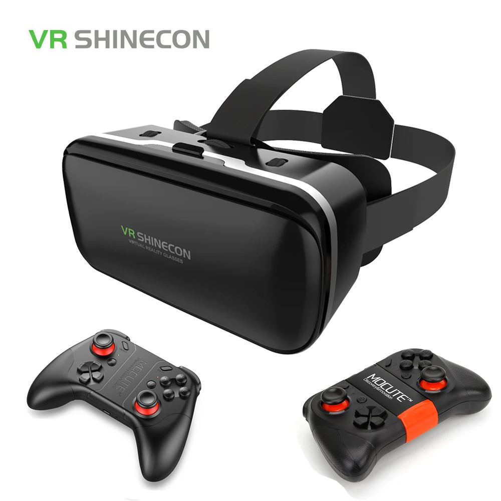 Очки виртуальной реальности VR Shinecon 6 0 3D очки Google Cardboard Box шлем для гарнитуры 4 3-6