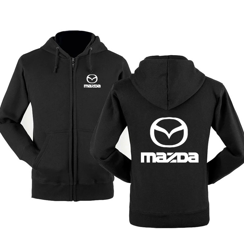 Новая модная толстовка с логотипом автомобиля Mazda Мужская капюшоном весна осень
