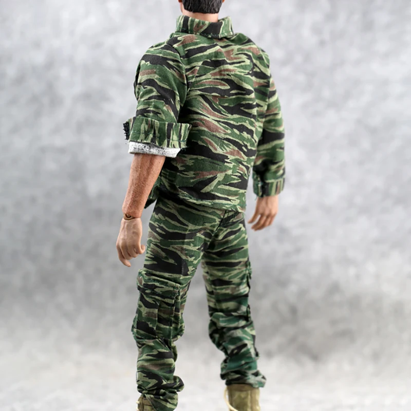 1/6 Sca ActionFigureMilitary форма с рисунком Тигр камуфляжным принтом одежда для девочек