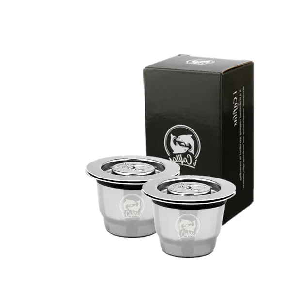 ICafilas нержавеющая сталь многоразового использования Nespresso кофе капсула Cafeteira фильтр для эссенца Мини& Citi Z - Цвет: 2 capsule