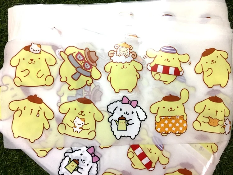 100 листов/лот adesivos водонепроницаемые pompom purin серии аниме наклейки pegatinas наклейка в