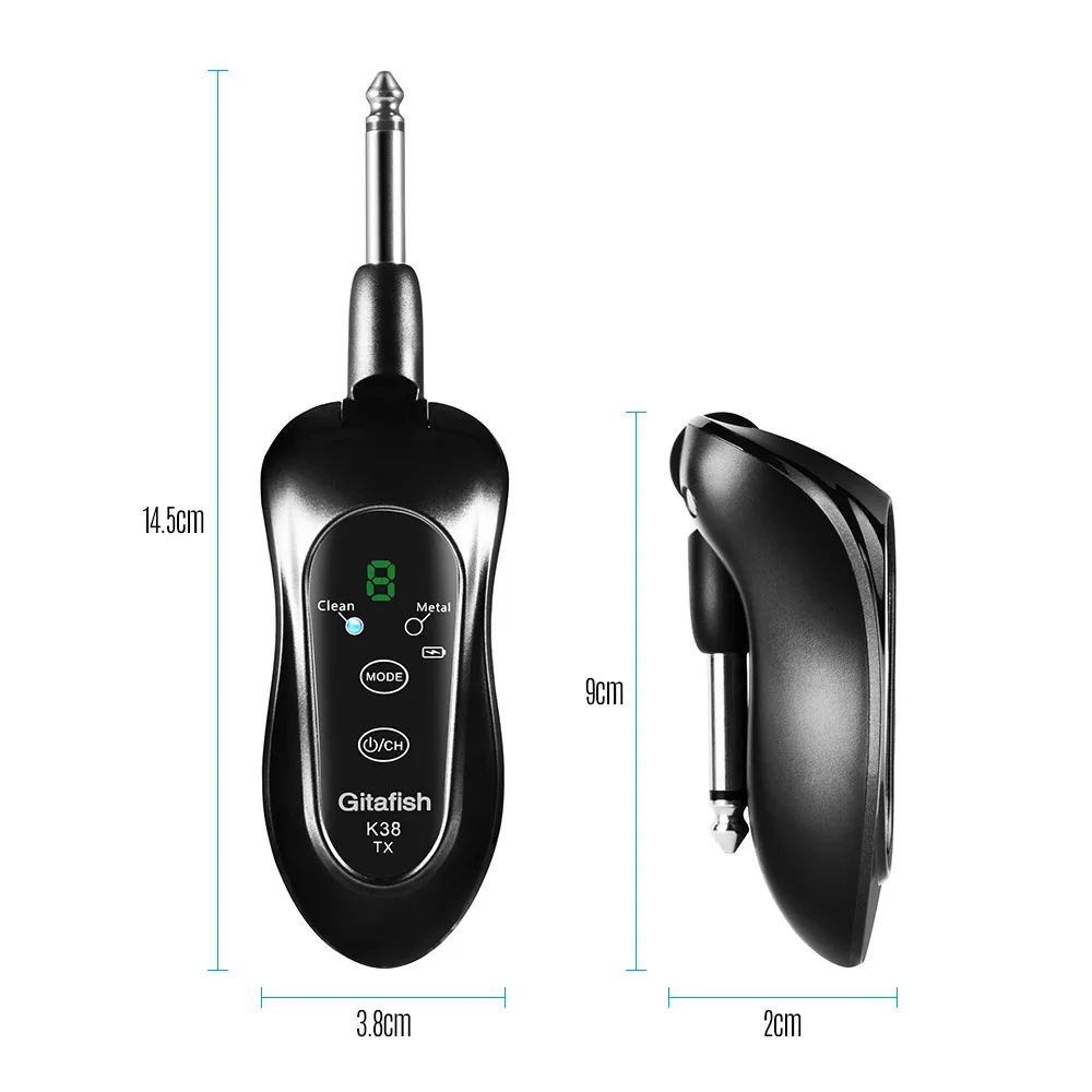 USB Wireless Guitar Transmitter &amp Receiver Built-in Rechargeable Lithium Battery 50M | Спорт и развлечения