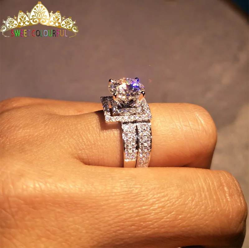 100% 18K 750Au золото Moissanite бриллиантовое кольцо D Цвет VVS с национальным сертификатом