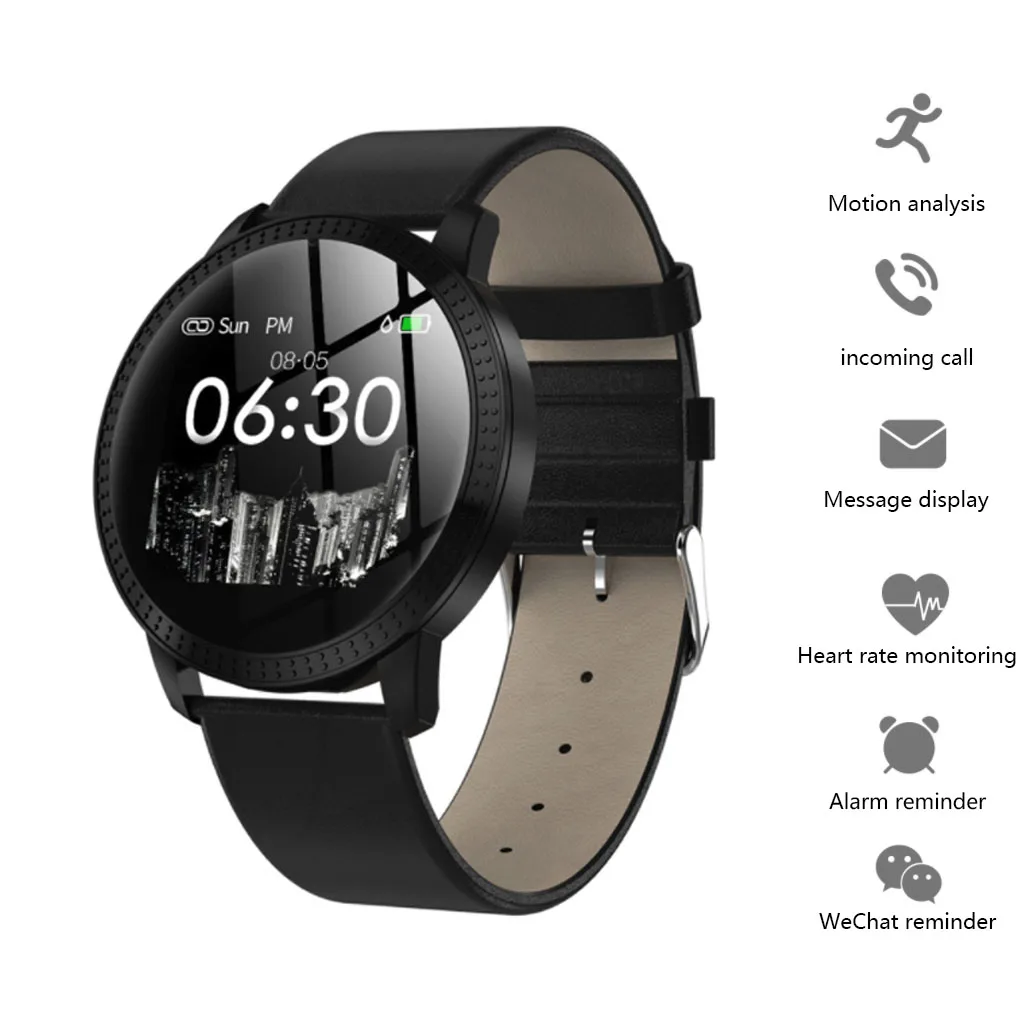 CF18 Smart Watch IP67 waterproof Color Screen Blood Pressure Heart Rate Monitor men women Smartwatch for Samsung Xiaomi Huawei