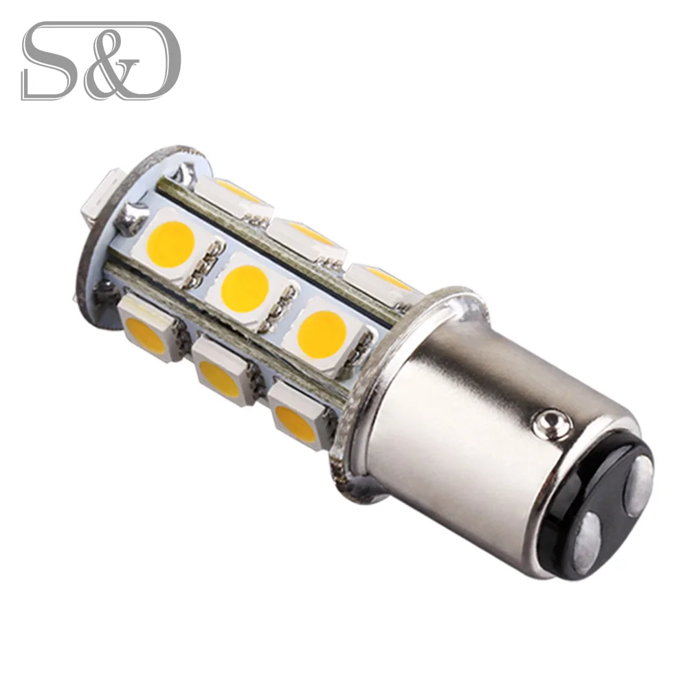 1 шт. 1142 BA15D 18 SMD 5050 Задний сигнал поворота лампы теплые белые светодиодные