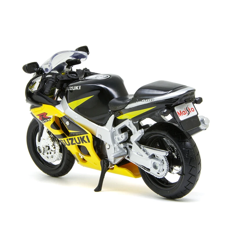 Maisto 1:18 Suzuki GSXR600 GSX R600 желтый мотоцикл модели Мотоцикл Модели Diecast миниатюрный Race игрушка для Коллекция подарков