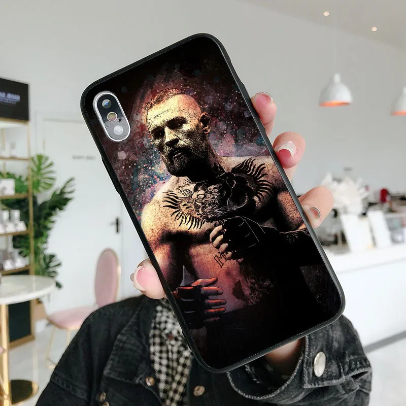 TPU UFC Conor Mcgregor король Мягкий ТПУ силиконовый чехол для телефона для iPhone 6splus 7Plus 8Plus SE 5 5S 6 6S 7 8 MAX XR XS X10 - Цвет: TPU