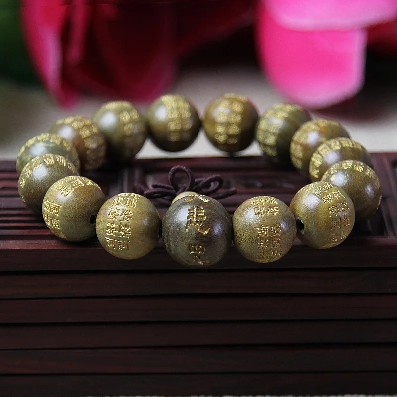 Браслет с бусинами для молитвы 1 5 см великое сочувство мантра Будда четки модные