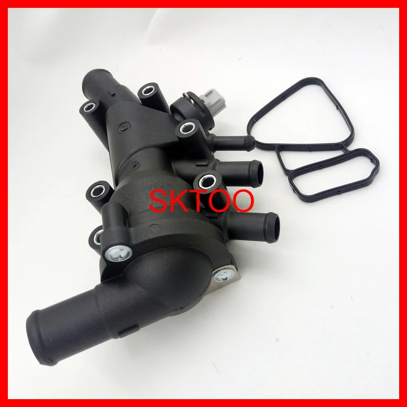 

New Thermostat Housing with sensor For 2003-2008 Ford KA 1.3i 1.6i Duratec OE: XS6E-8A586-AL / XS6E-8A586-AG / XS6E-8A586-AH
