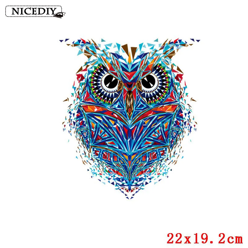 Nicediy животные акварельные пластыри железные Пластыри для одежды теплопередача виниловая наклейка Лев енот аппликация моющийся значок