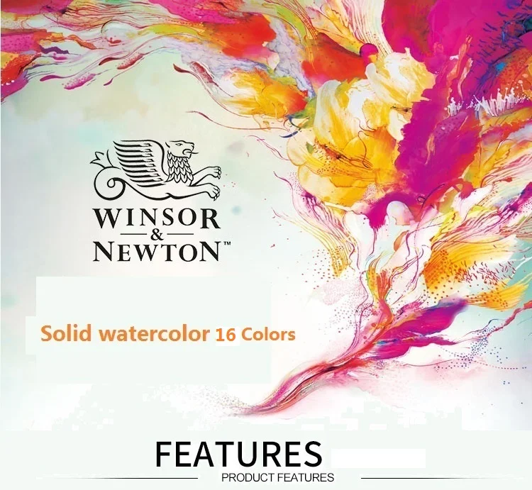 WINSOR& NEWTON cotman 16 цветов Твердые краски воды художника высокого качества пигмент