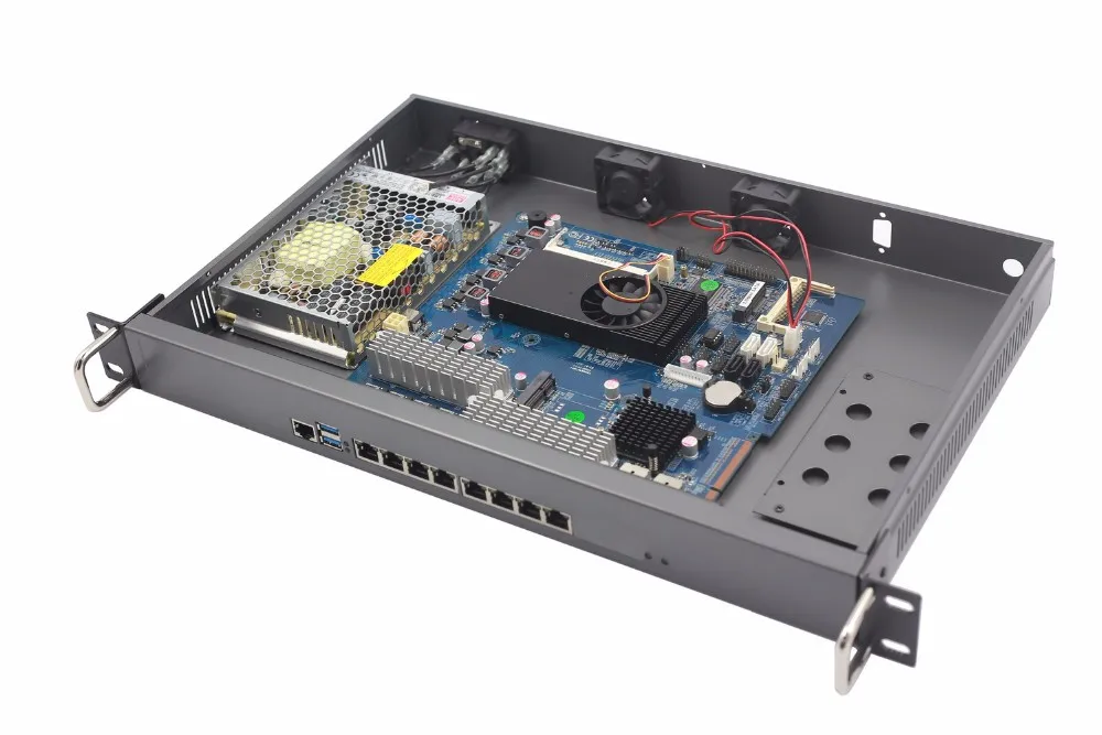 Hcipc B204-1 HCL-SC1037-8LB, Системы, C1037U 82583 V 8LAN 1U брандмауэр Barebone, 1U 8LAN маршрутизатор, 8LAN материнская плата, 1U разъединяет