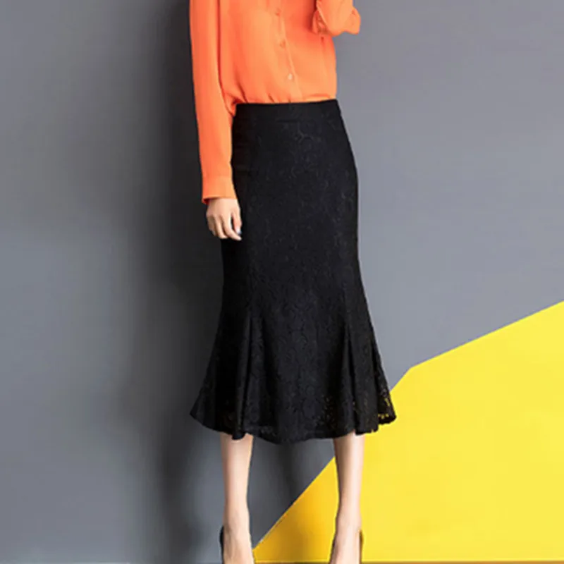 Новое поступление осень Офисные женские туфли Стиль средней длины Кружево рыбий