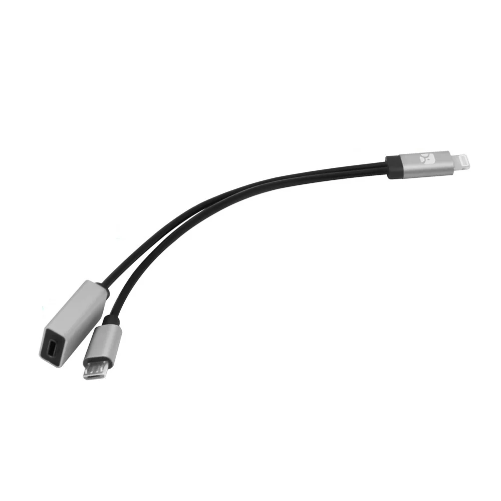 Кабель Meenova Lightning-to-MicroUSB USB DAC OTG для iPhone/iPad/iPod Chord Mojo Hugo Pha3 Fiio USB DAC HiFi Oppo HA2 K5 - Цвет: Black 15cm Charge