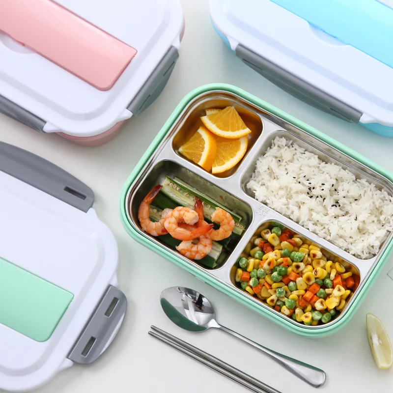 Ланч бокс ONEUP из нержавеющей стали 304 с термомешком без BPA коробка Bento контейнер