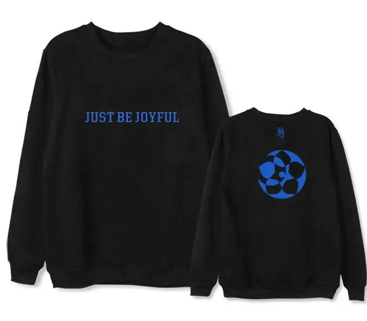 Jbj/веселый пуловер с принтом и круглым вырезом для фанатов kpop поддерживающий