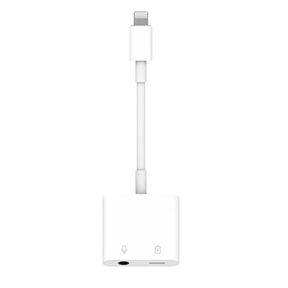 Переходник с Lightning на 3 5 мм для наушников Aux аудио адаптер сплиттер iPhone 7 8 Plus X XS Mas XR