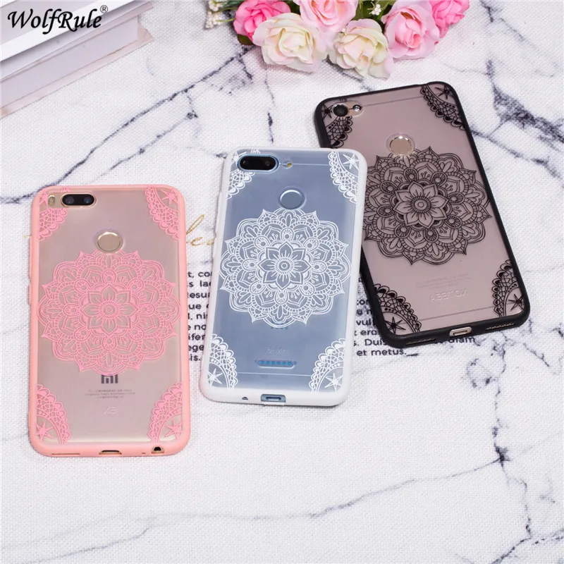For Cover Xiaomi Redmi Note 5A Prime Case Embossed Lace Flower Bumper Phone 5.5'' |
