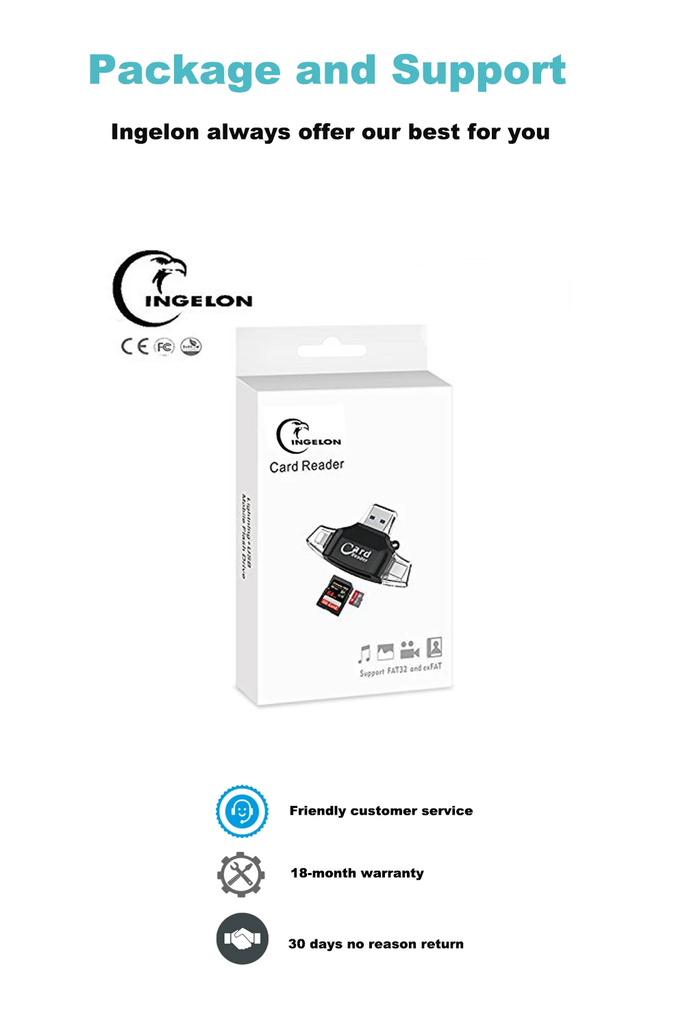 Считыватель карт памяти Ingelon type C Micro SD tipo C OTG USB C RS MMC Flash Memory idragon для iPhone iPad MacBook адаптер 4в1 считыватель SD карт