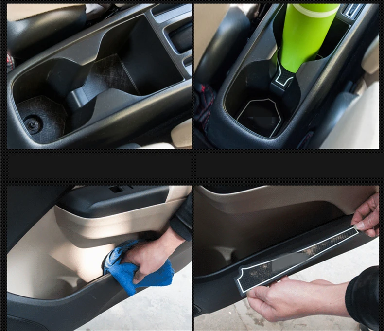 Для Honda City- резиновый коврик для двери Коврик противоскользящий подстаканник аксессуар для украшения салона Стайлинг ворота Слот накладка украшение