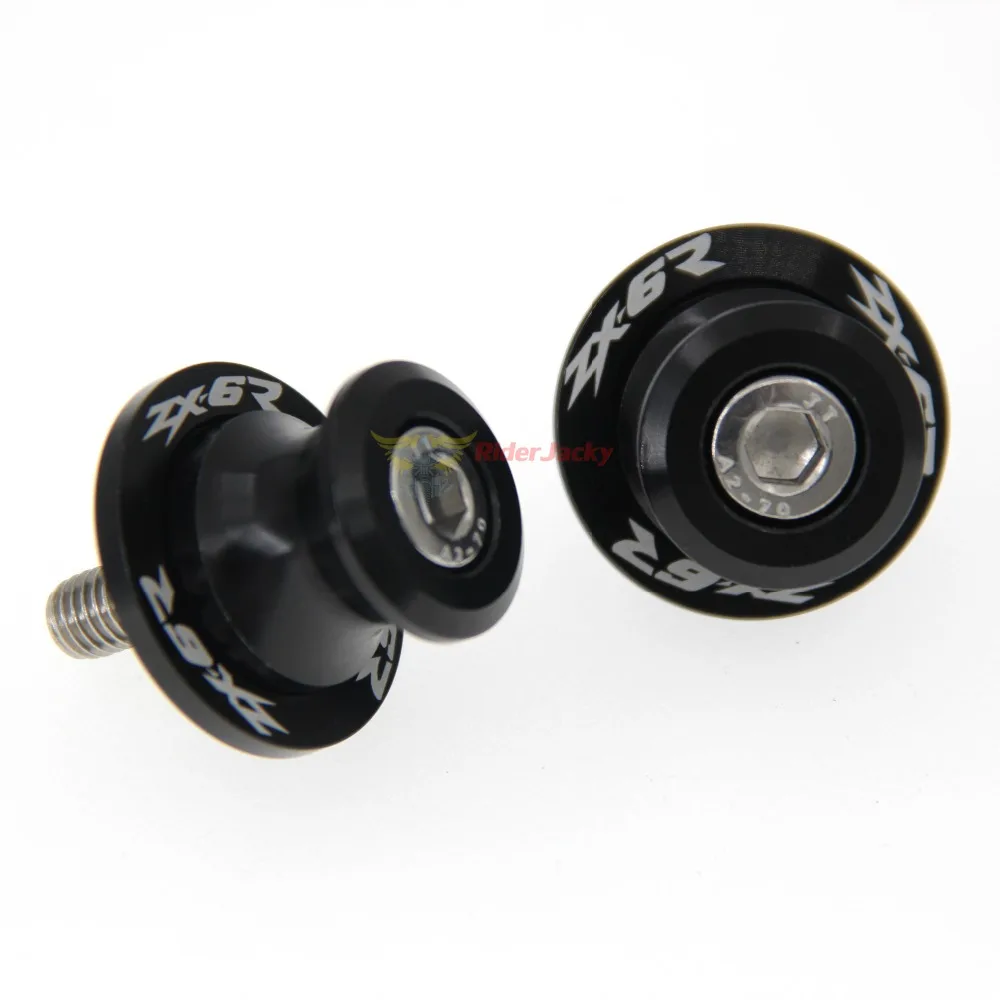 

8 mm M8 ZX 6R CNC Aluminum Motorcycle Swingarm Sliders Spools For KAWASAKI ZX-6R ZX6R NINJA 2013-2016 2014 2015