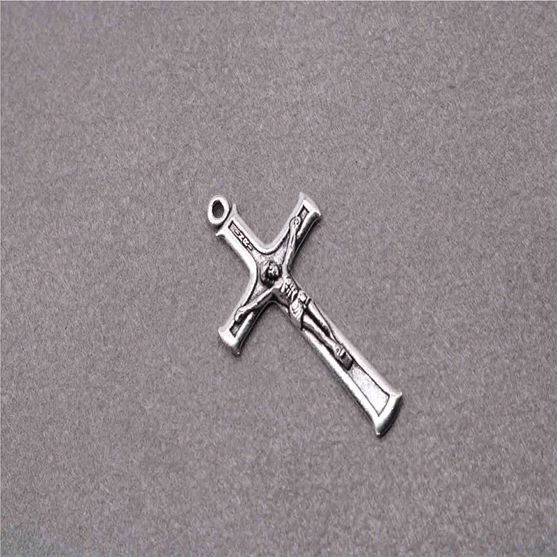Религиозный христианский крест Розария. Подвеска в виде Креста Иисуса Христа. 10