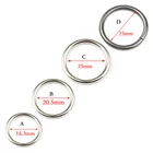 Незаварное металлическое уплотнительное кольцо, никелевое и черное никелированное кольцо для рюкзака, ошейника, жгута, аксессуары для сумок, 10 шт., 58 дюйма, 34 дюйма, 1 дюйм