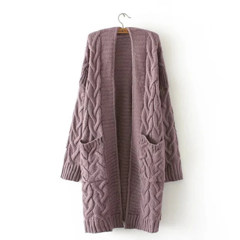 Новинка 2018 Повседневный свитер Женская куртка свободная длинная секция