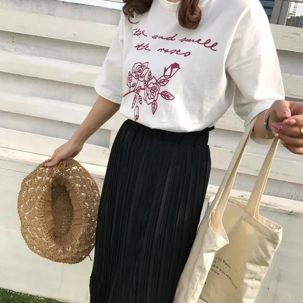 2018 летние розовые печати женщина футболка модные Футболки для Для женщин с