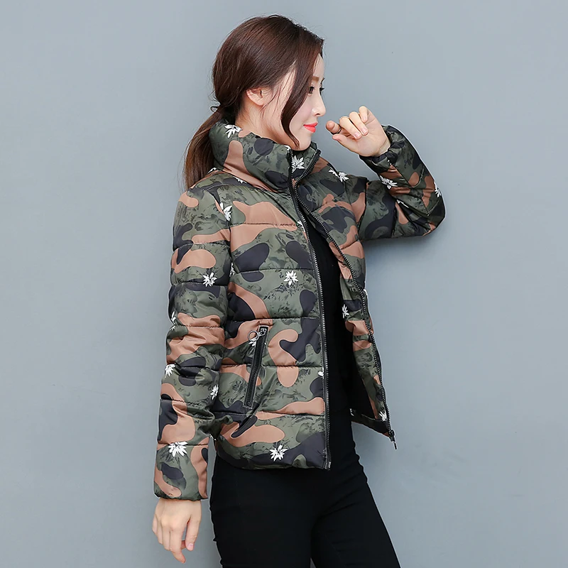 Женская камуфляжная куртка блузон зимнее пальто женские куртки и Manteau Veste Femme Manche